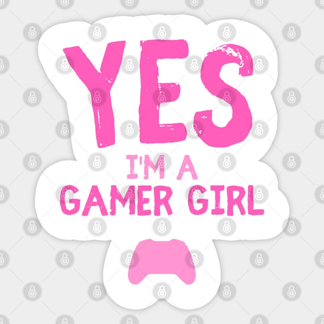 Gamer girl gamer gift saying Sticker by ShirtyLife